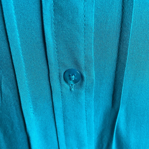 Collections Super Soft Long Sleeve Turquoise Shirt - Women's Large - Picture 5 of 10
